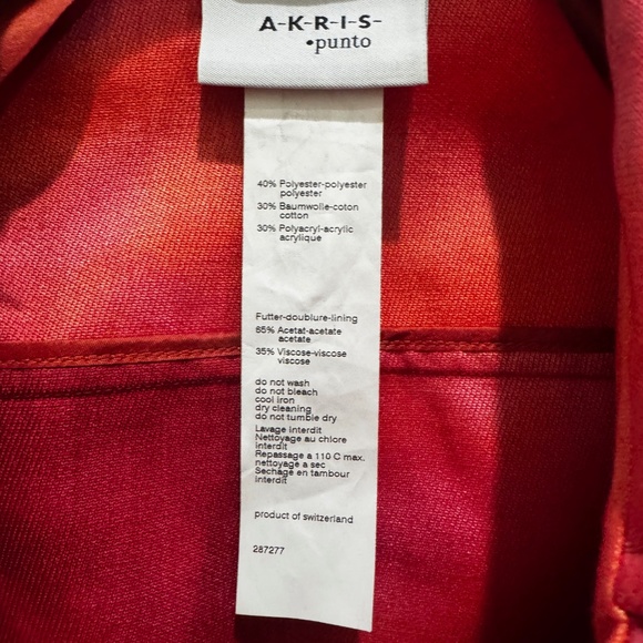 Akris Punto Multi Color Button Front Jacket - Fabulous - Size M - US 8 - Picture 9 of 10